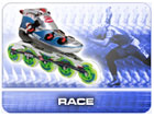 vstup do sekce závodních bruslí Roces Race