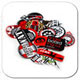 Samolepky - Skateboard Fingerboard Stickers